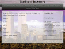 Tablet Screenshot of innsbruckinaurora.com